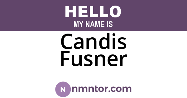 Candis Fusner