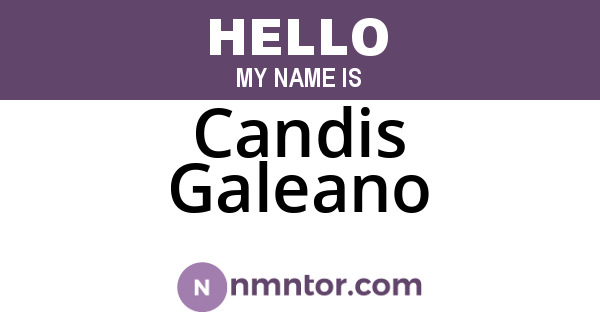 Candis Galeano