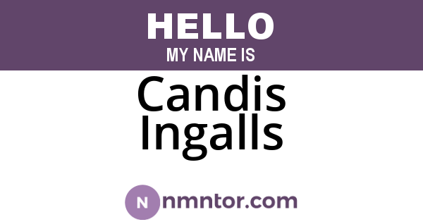 Candis Ingalls