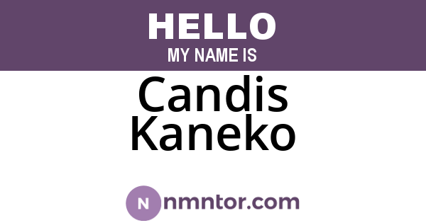 Candis Kaneko