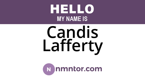Candis Lafferty