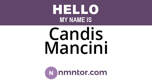 Candis Mancini