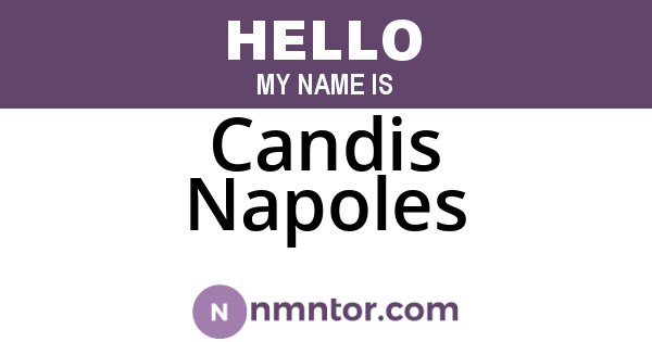 Candis Napoles