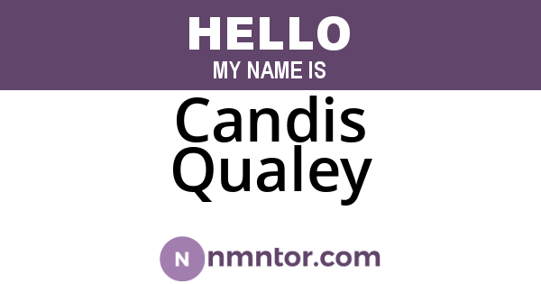 Candis Qualey