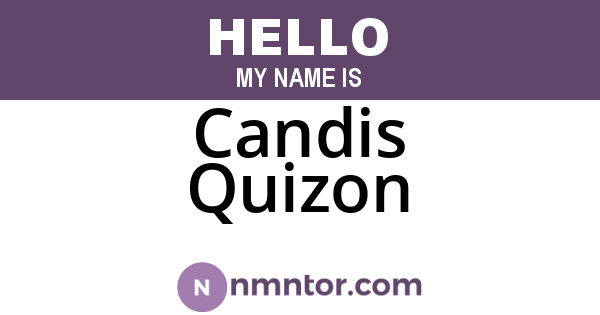 Candis Quizon