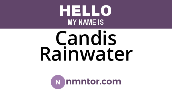 Candis Rainwater