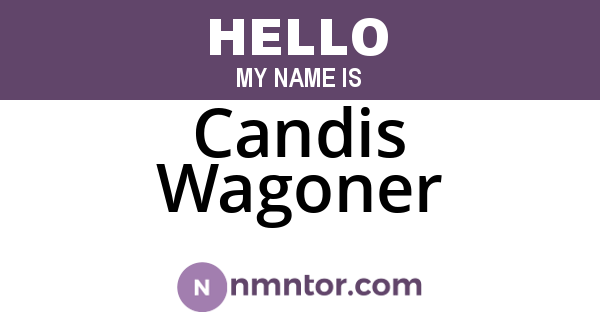Candis Wagoner