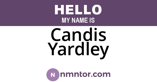 Candis Yardley