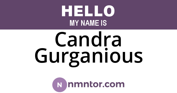 Candra Gurganious