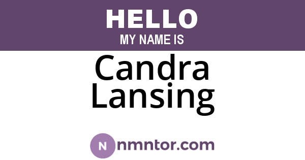 Candra Lansing