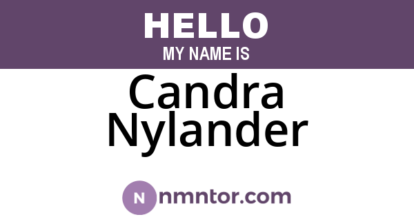 Candra Nylander