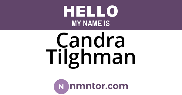 Candra Tilghman