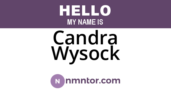Candra Wysock