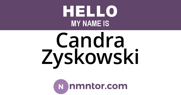 Candra Zyskowski