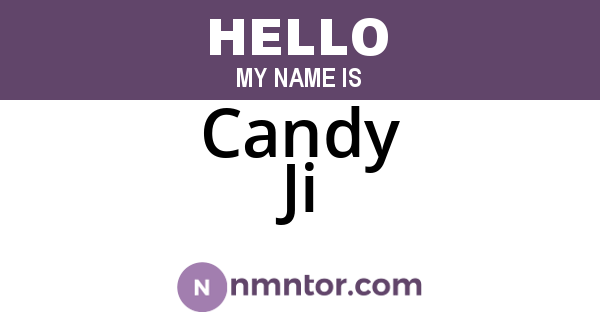 Candy Ji