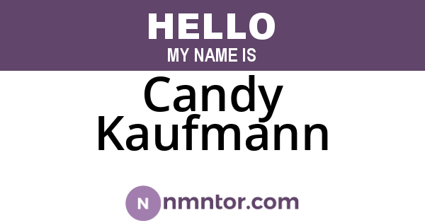 Candy Kaufmann