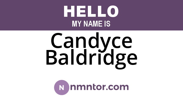 Candyce Baldridge