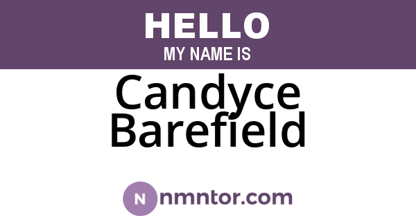 Candyce Barefield