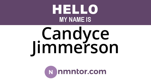 Candyce Jimmerson