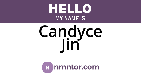 Candyce Jin