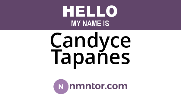 Candyce Tapanes