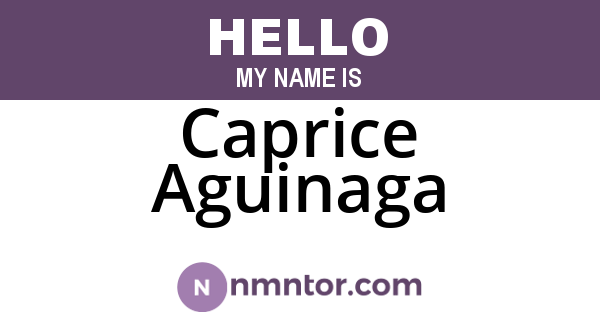 Caprice Aguinaga
