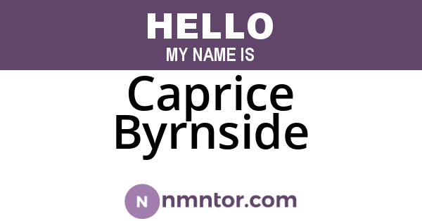 Caprice Byrnside