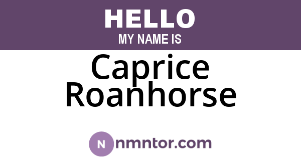 Caprice Roanhorse