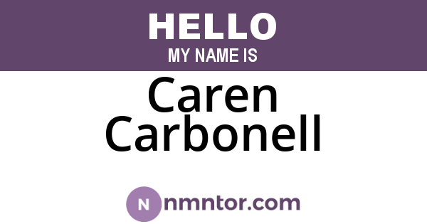 Caren Carbonell