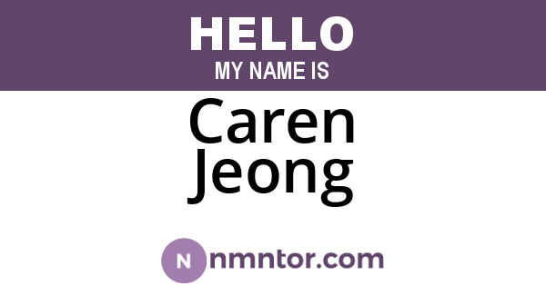 Caren Jeong