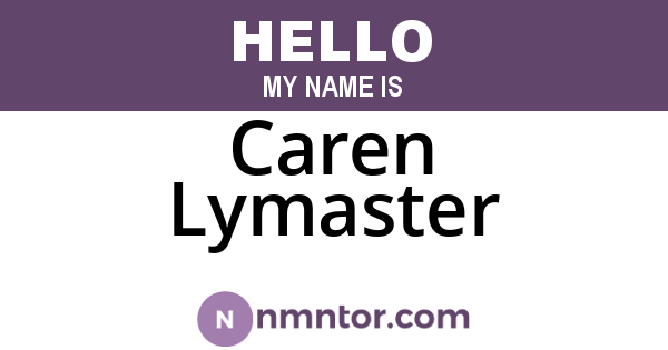 Caren Lymaster