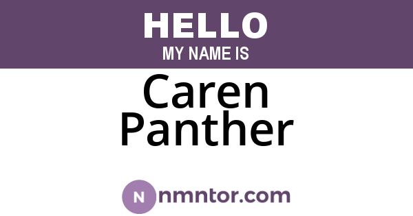 Caren Panther