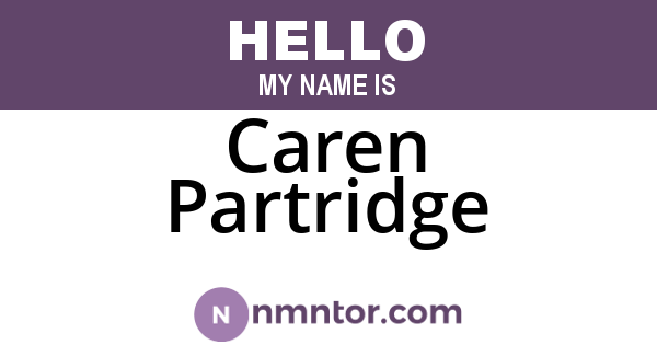 Caren Partridge