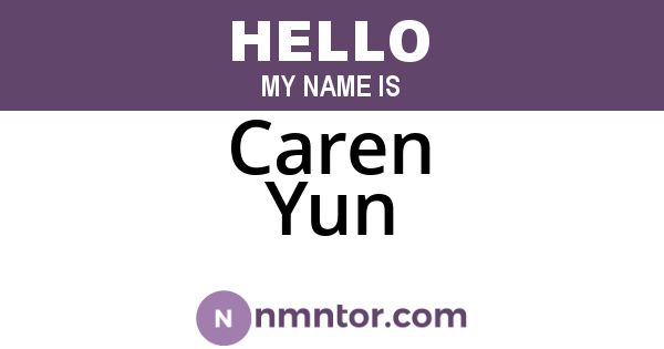 Caren Yun