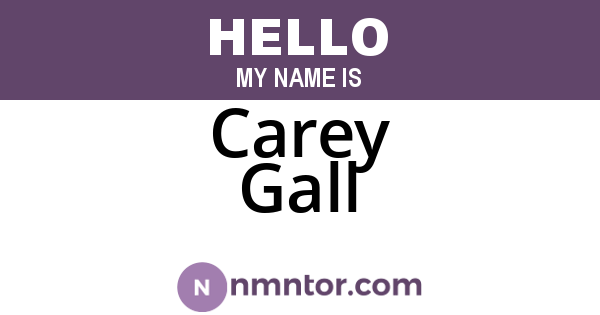 Carey Gall