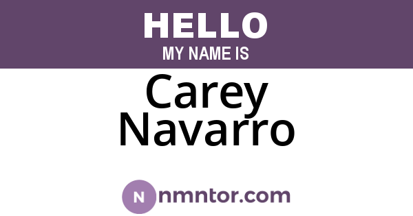 Carey Navarro