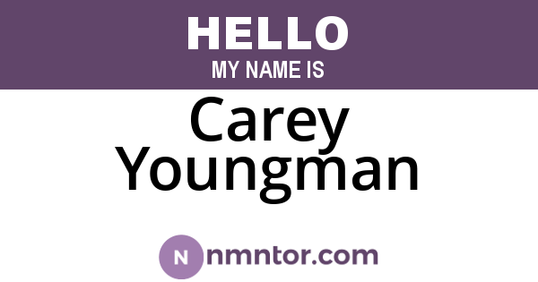 Carey Youngman