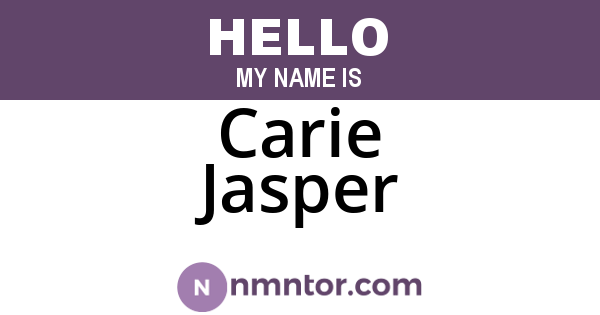 Carie Jasper