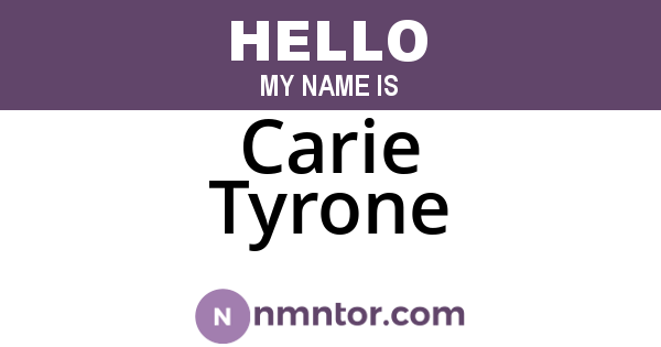 Carie Tyrone