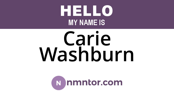 Carie Washburn