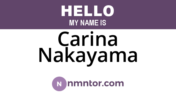 Carina Nakayama