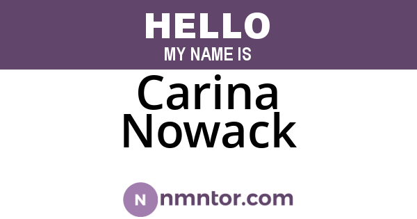 Carina Nowack