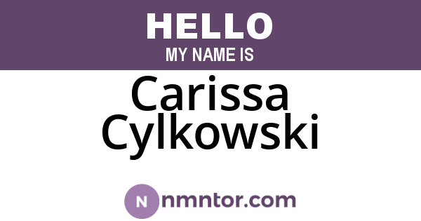 Carissa Cylkowski