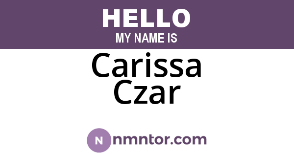 Carissa Czar