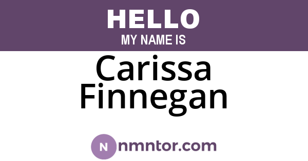 Carissa Finnegan