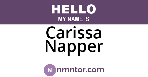 Carissa Napper