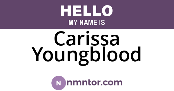 Carissa Youngblood
