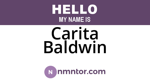 Carita Baldwin