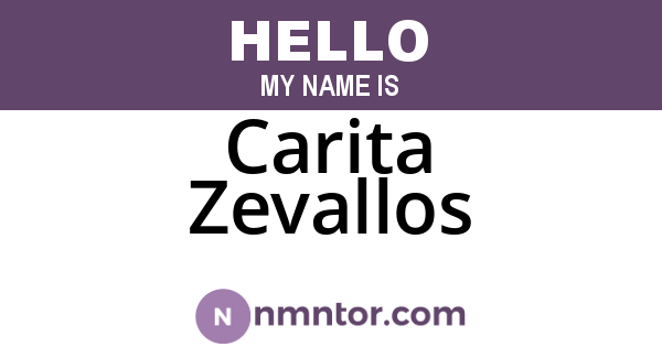 Carita Zevallos