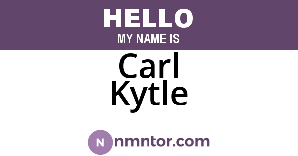 Carl Kytle